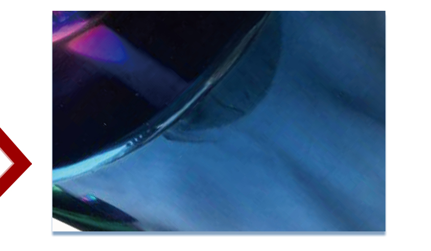 silenciador de escape azul