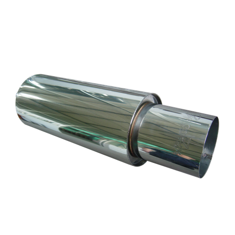 Silenciador de escape trasero deportivo universal de acero inoxidable 201 para coche