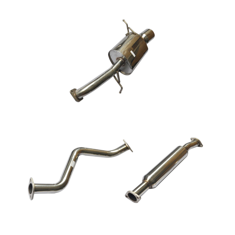 Cat Back Exhaust ~ 02-03 Mazda Protege 5 Acero inoxidable 201 Sistema de escape pulido espejo