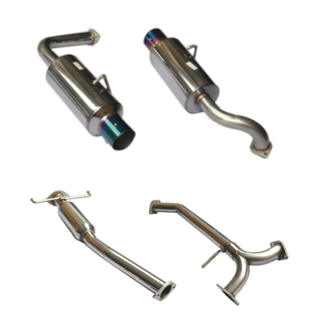 Cat Back Exhaust ~ 03-07 Mazda 6 Dual Muffler N1 4 \"Acero inoxidable 201 Sistema de escape pulido espejo