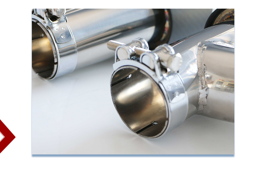 Punta de escape de acero inoxidable 304